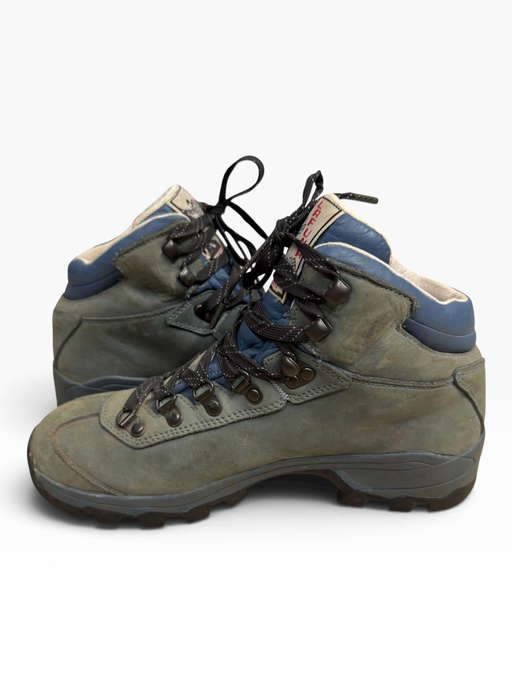 Vintage Lafuma LFG 1835 Leather Hiking Boots Womens 9 Vibram Alpine Gorpcore - Picture 7 of 13